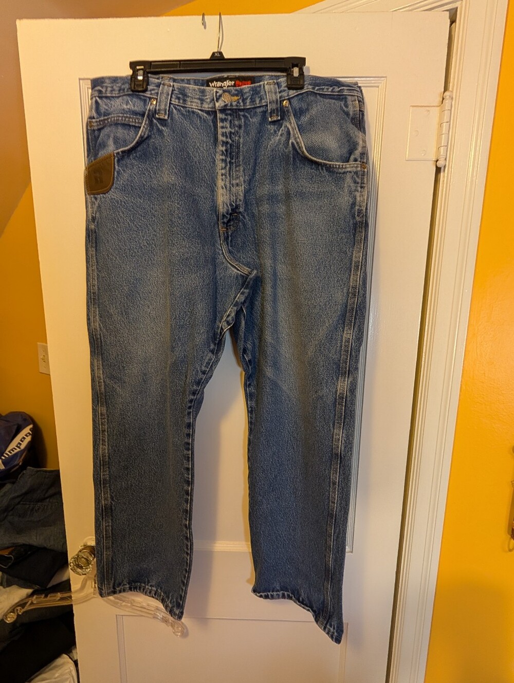Wrangler Relaxed Fit Light Blue Denim Jeans